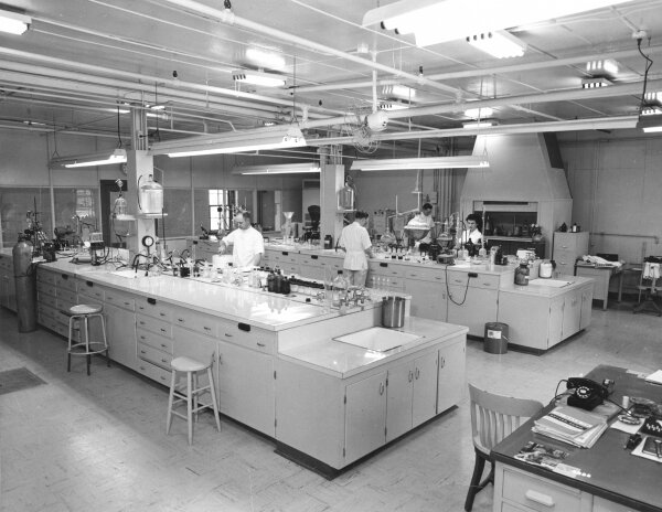 Old photograph of Chattem Chemicals lab